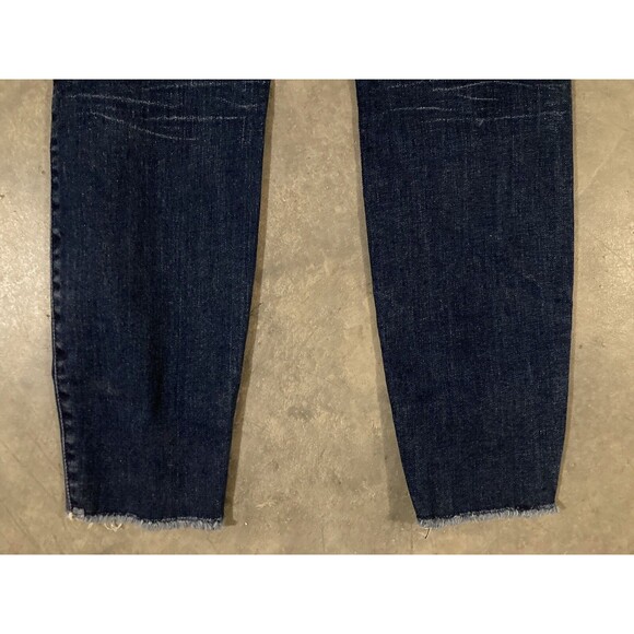 7 for All Mankind High Rise The Ankle Skinny Jeans Womens 27x27 Raw Hem - Picture 4 of 6
